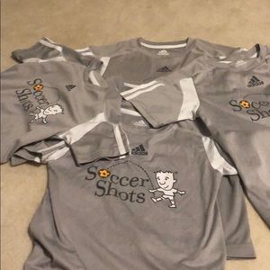Adidas soccer shots shirts. All sizes. Bundle save